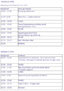 Program for dagene