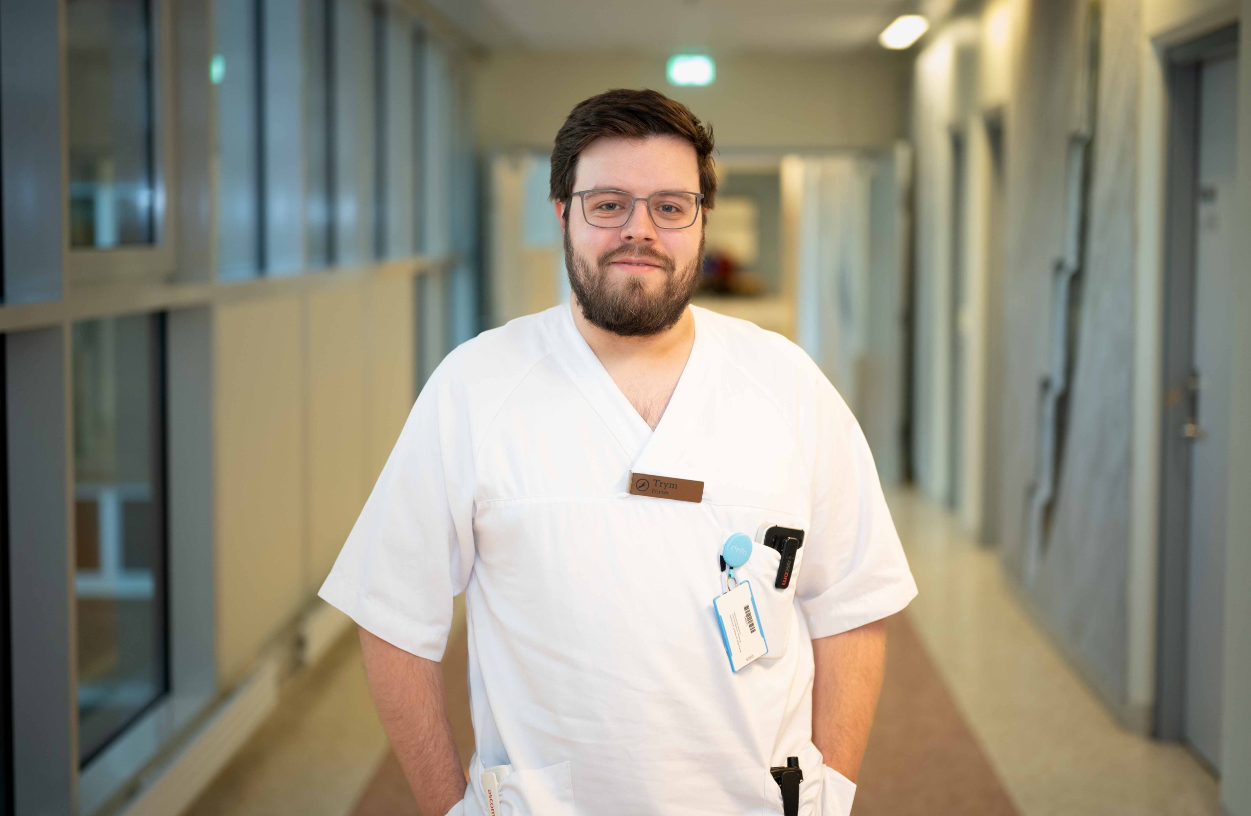 Portør Trym Richard Andersen, UNN Tromsø Portør Trym Richard Andersen, UNN Tromsø